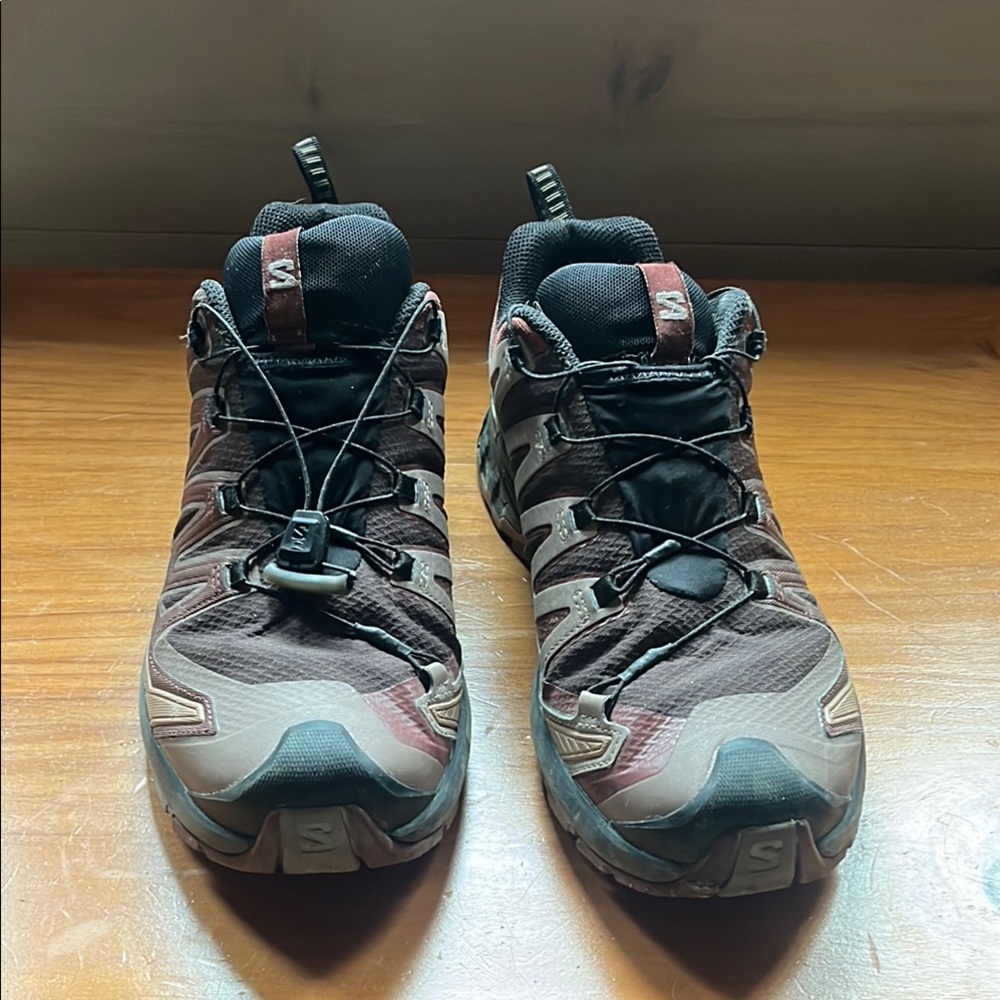 Salomon Men's Brown Trail Running Shoes, size 9.5